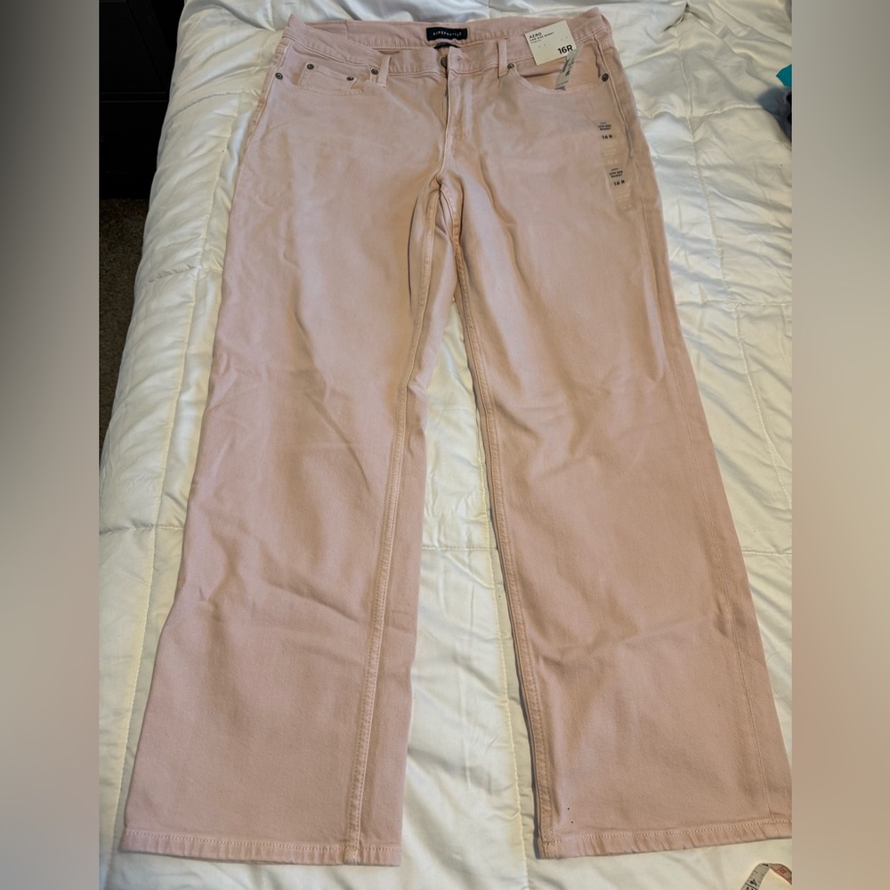 Aeropostale Women's Light Pink low rise stretchy ~ nwt